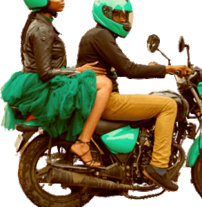 A rider carrying a passenger